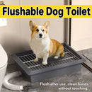Indoor Flushing Dog Toilet Potty Training Tray Detachable for Small Medium Dogs