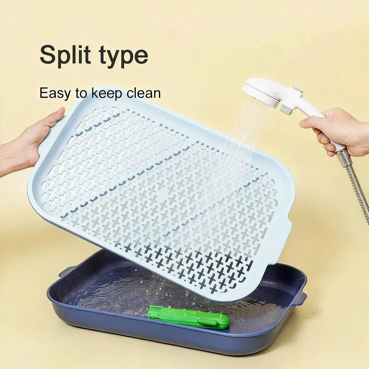 Large Dog Potty Tray With High Sides Small Medium Puppy Pee Pad Holder Toilet