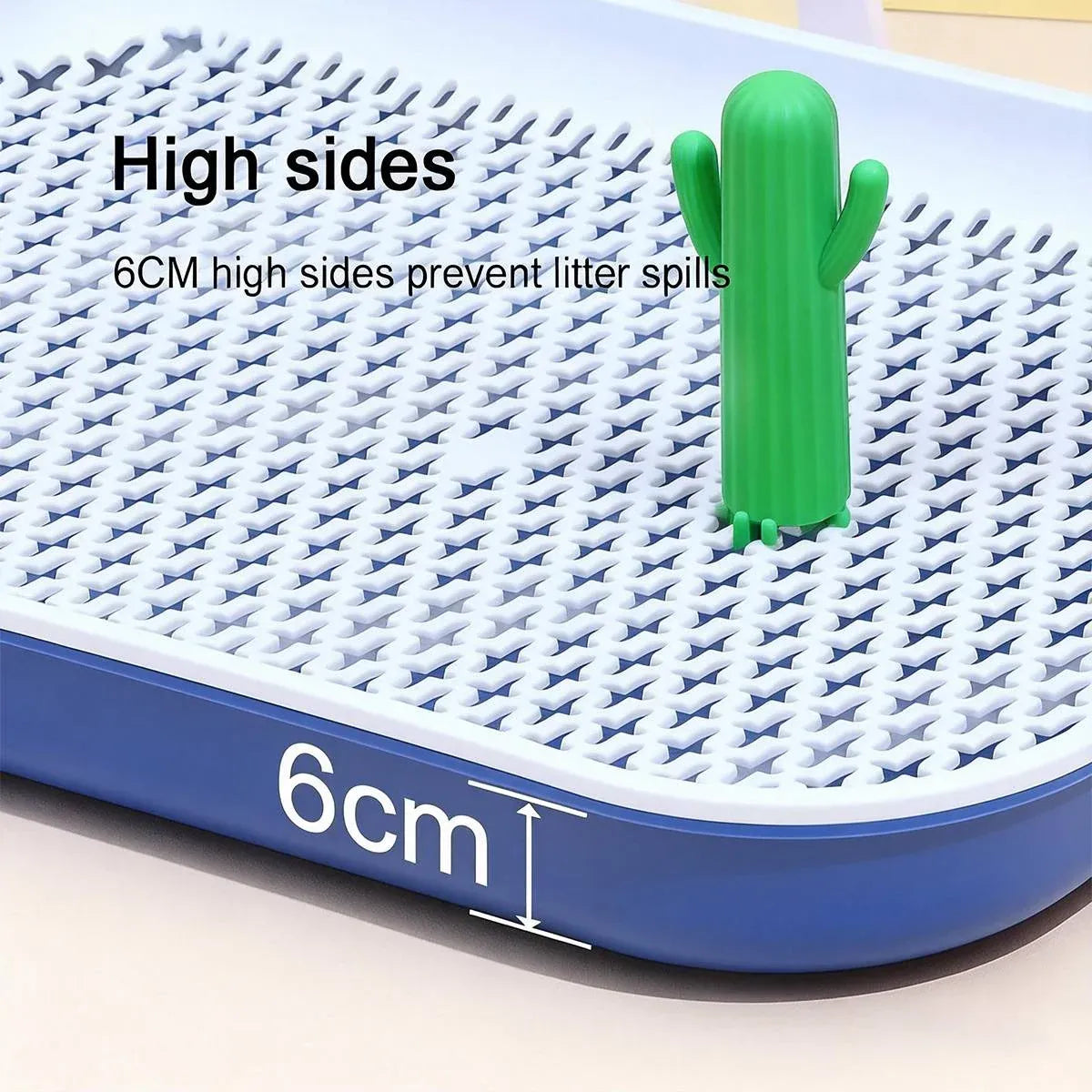 Large Dog Potty Tray With High Sides Small Medium Puppy Pee Pad Holder Toilet