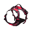 Adjustable No-Pull Dog Harness Vest S-XL Reflective Pet Training Outdoor Handle - Red-XL