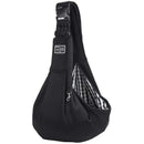 Portable Pet Sling Carrier Shoulder Bag for Small Dogs and Cats Travel Outdoor - Black