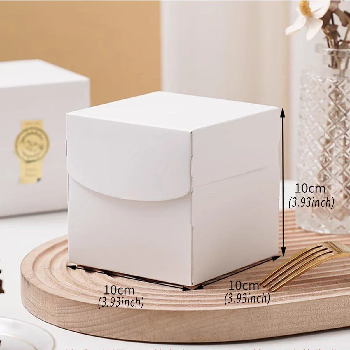 3 Inch Pastry Mousse Cake Packing Box Dessert French Pastry Cut Baking Box