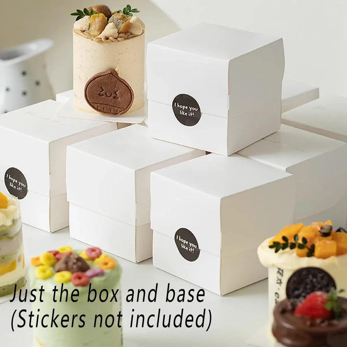 3 Inch Pastry Mousse Cake Packing Box Dessert French Pastry Cut Baking Box