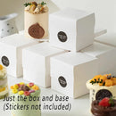 3 Inch Pastry Mousse Cake Packing Box Dessert French Pastry Cut Baking Box