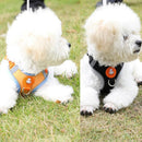 Dog Harness Cat Lead Puppy Leash Vest Mesh Breathe Adjustable Braces Small Pet Orange - L