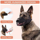 Adjustable XL Size Pet Dog Mask Mouth Muzzle Anti Barking Bite Stop Chewing Mask - Black