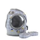 Grey Kitten Dog Cat Walking Harness Lead Leash Collar Pet Vest Mesh Adjustable - S