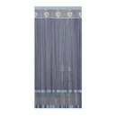 Door Curtain Breathable Insect Proof Durable High-Quality for Home Kitchen Use - Grey
