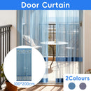 Door Curtain Breathable Insect Proof Durable High-Quality for Home Kitchen Use - Blue