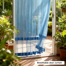 Door Curtain Breathable Insect Proof Durable High-Quality for Home Kitchen Use - Blue
