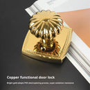 Pumpkin Door Lock Brass Invisible Bedroom Door Lock Indoor Privacy Security Lock