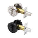 Door Double Sided Simple Lock High Strength Durable Brass Lock Core with Keys - Silver
