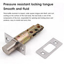Door Double Sided Simple Lock High Strength Durable Brass Lock Core with Keys - Silver