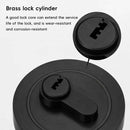 Door Double Sided Simple Lock High Strength Durable Brass Lock Core with Keys - Silver