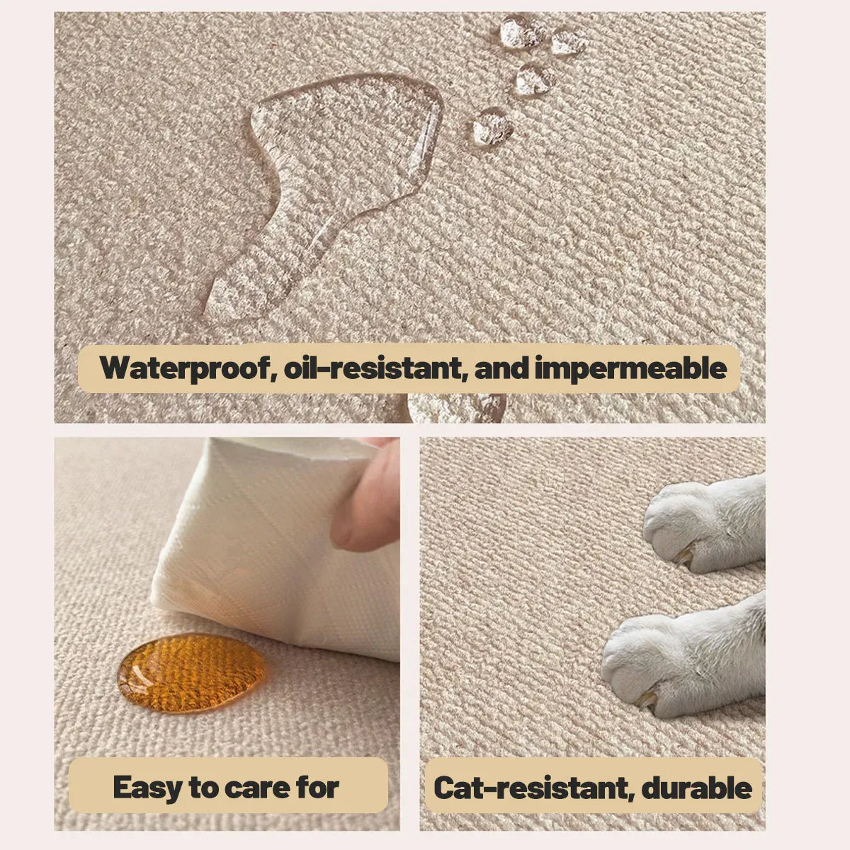 Premium Non Slip Front Door Mat Indoor Outdoor Entrance Rug Durable Dust Proof - 50x80cm