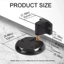 Push Lock Door Stop Floor Mounted Mechanical Door Holder Zinc Alloy - Bronze
