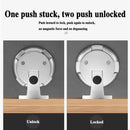Push Lock Door Stop Floor Mounted Mechanical Door Holder Zinc Alloy - Bronze