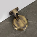 Push Lock Door Stop Floor Mounted Mechanical Door Holder Zinc Alloy - Bronze