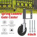 4 Inch Wheels Black Metal Pulleys Swivel Wheels Door Wheels Casters Heavy Duty