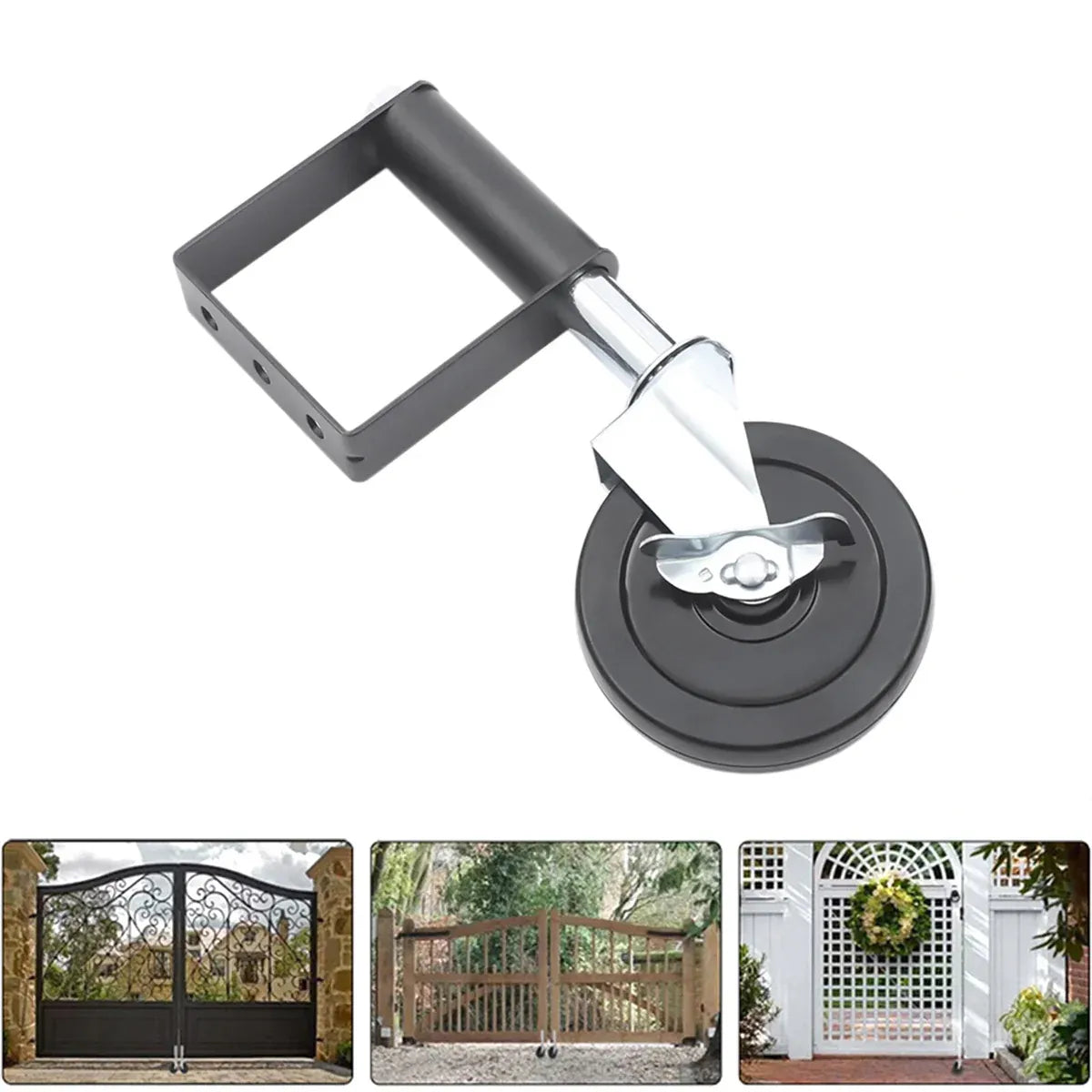4 Inch Wheels Black Metal Pulleys Swivel Wheels Door Wheels Casters Heavy Duty