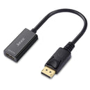 4K/1080p DisplayPort Display Port DP Male to HDMI Female Adapter Converter Cable - 4K-DP Male to HDMI Female