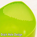 4pcs Multifunctional Plastic Rice Drainage Basket Vegetable Washing Basin Sieve