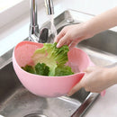 4pcs Multifunctional Plastic Rice Drainage Basket Vegetable Washing Basin Sieve
