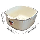 2 in 1 Cute Double Draining Fruit Basket Dishwashing Colander for Household - Purple