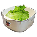 2 in 1 Cute Double Draining Fruit Basket Dishwashing Colander for Household - Purple