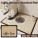 Super Draining Dish Drying Mat Quick Dry Coffee Kitchen Bathroom Tableware Pad - Coffee