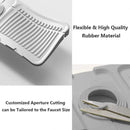 Faucet Draining Pad Narrow Sink Splash Guard Mat for Washbasin Water Catcher - Green