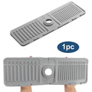 Faucet Draining Pad Narrow Sink Splash Guard Mat for Washbasin Water Catcher - Green