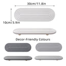 Nordic Diatomaceous Earth Tray Bathroom Sink Drying Mat 30x10cm - Grey