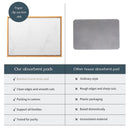 Diatomite Instant Absorbent Dry Mat With Bamboo Frame Bathroom Kitchen Dry Pad