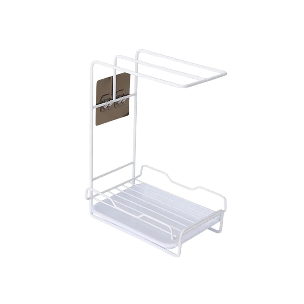 3PCS Kitchen Countertop Drain Rack Space Saving Organiser with Drainage Plate