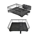 Large Capacity Kitchen Dish Drying Rack Sink Plate Bowl Tableware Storage Shelf