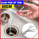 Flexible Spring Pick Up Tool Drain Cleaner Stick Snake Hair Remover