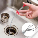 Flexible Spring Pick Up Tool Drain Cleaner Stick Snake Hair Remover