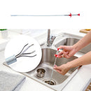 Flexible Spring Pick Up Tool Drain Cleaner Stick Snake Hair Remover