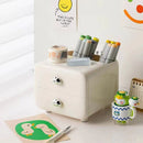 Multifunctional Desktop Organizer Storage Drawer Box for Office and Study Desks - Green