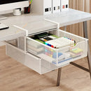 Under Mounted Storage Drawer with Double Layer Pull Out Basket Space Organizer