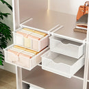 Under Mounted Storage Drawer with Double Layer Pull Out Basket Space Organizer