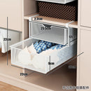 Under Mounted Storage Drawer with Double Layer Pull Out Basket Space Organizer