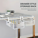 Office Desk Pull Out Hanging Basket Under Desk Storage Organizer for Stationery