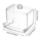 Cosmetic Cotton Swab Organizer MakeupBox Container Case Clear Acrylic Bud Holder