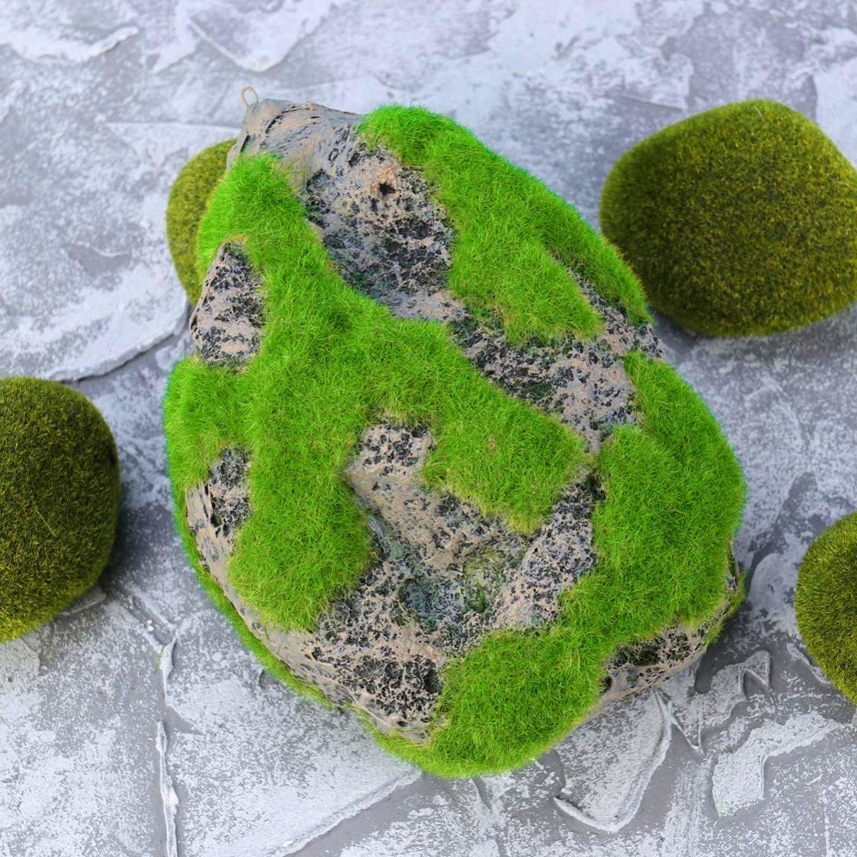 Artificial Floating Stone Pumice with Moss Aquarium Decoration Aquatic Landscape - L