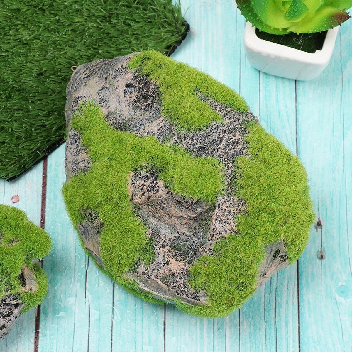 Artificial Floating Stone Pumice with Moss Aquarium Decoration Aquatic Landscape - L