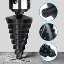 Spiral Nitriding Step Drill Bit Multi Hole Cutter 10-45mm 8 Step Sizes Cutting