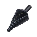 Spiral Nitriding Step Drill Bit Multi Hole Cutter 10-45mm 8 Step Sizes Cutting