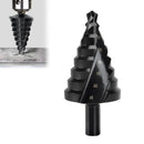 Spiral Nitriding Step Drill Bit Multi Hole Cutter 10-45mm 8 Step Sizes Cutting